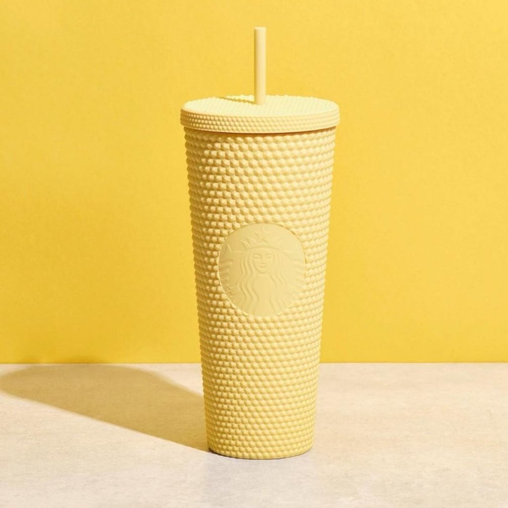 Starbucks Butter Yellow Studded Cup